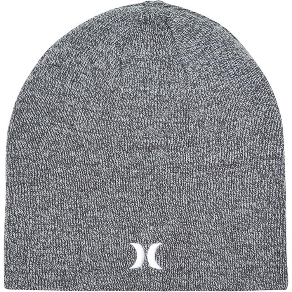 Hurley Men’s Icon Staples Beanie Gray Lightweight Knit Slouchy Winter Hat